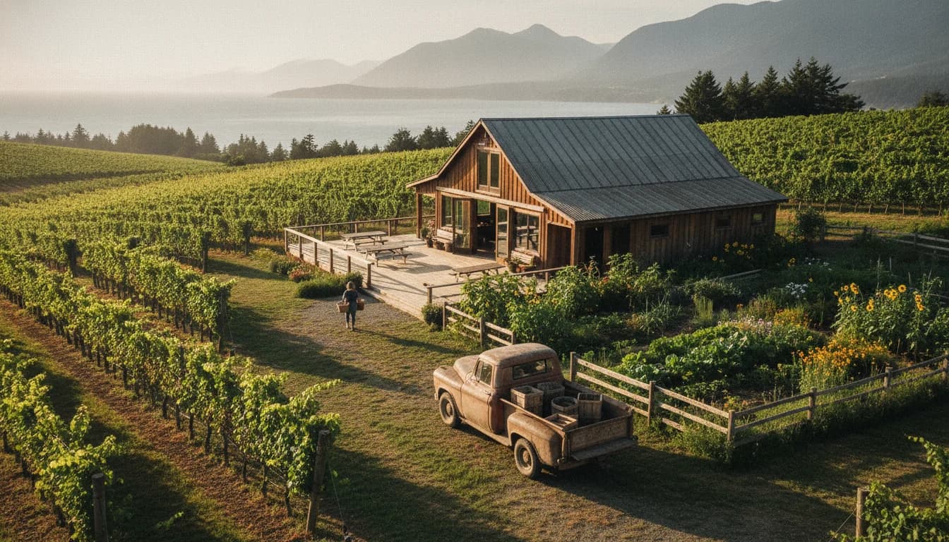 SouthEnd Farm Winery Quadra Island Opening Underway
