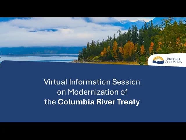 Cover Image for Columbia River Treaty Modernization BC Washington 2026 Update
